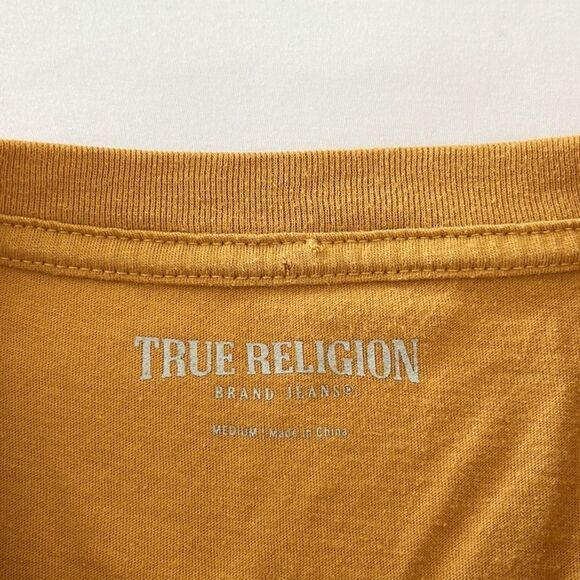 True Religion Spray Paint Logo Crewneck Shirt Tee - Picture 7 of 9